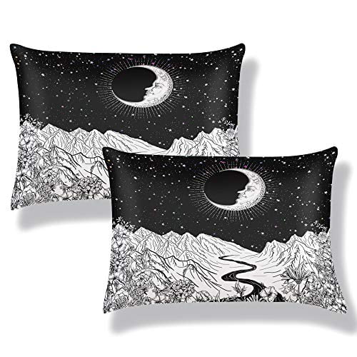 2-Pack Queen Size 20x30 inches Soft and Cozy Pillow Cases Red Be Attitude New Satin Pillowcase for Hair and Skin Envelope Closure Pillow Cover 